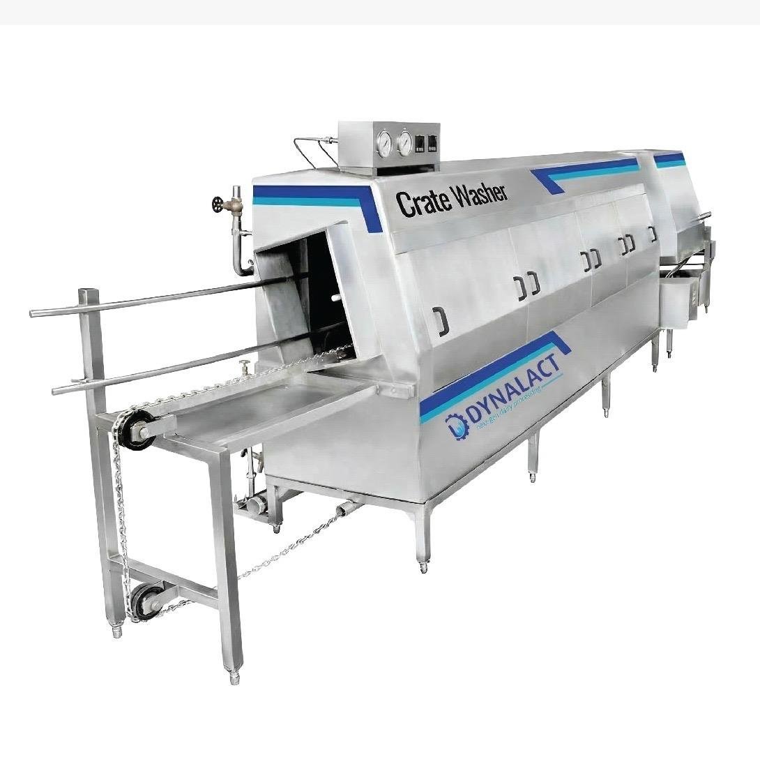 Crate Washer for dairy crates by Dynalact